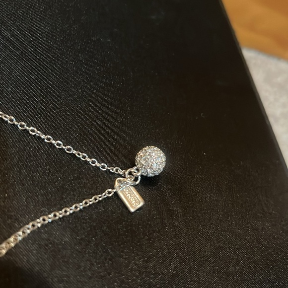 Coach Rhinestone Ball Necklace & Jewelry Pouch - Picture 5 of 7